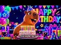 ¡Feliz Cumpleaños con CAPIBARA! 🎂 Video Letra para Cantar y Bailar  #cantinelatv  #happybirthday