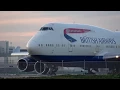 4K British Airways BA 284 747-400 Very Rare Takeoff from 1R at SFO