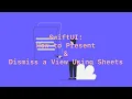 SwiftUI How to Present Dismiss a View Using Sheets