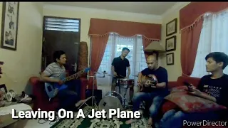 Download Jamming Dirumah bareng Liontin Band - Leaving On A Jet Plane (cover) MP3