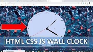 Build A Clock With JavaScript wall clock Html Css js Clock