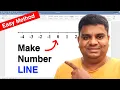 How To Create Number Line In Microsoft Word