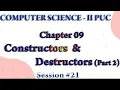 II PU Session - Constructors Destructor Part 2