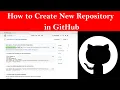 How to Create New Repository in GitHub