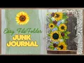 Easy Sunflower File Folder Junk Journal