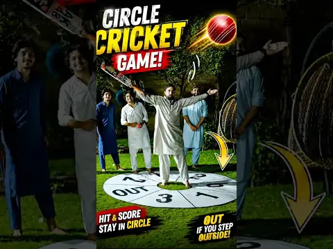 circle cricket game round 1 #cricketlover #zindabadvines #funny #shorts 