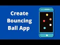 How to make a Bouncing Ball App in MIT App Inventor For Beginners