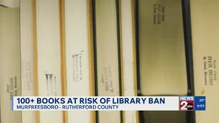 100 books at risk of being banned in Rutherford County TN