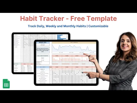 Download MP3 Habit Tracker - Track Your Daily, Weekly and Monthly Habits - Google Sheet.