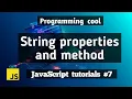 String properties and method of JavaScript in hindi