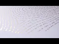 Illuminated Fingerprint Letterpress Print in Gold