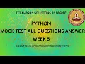 Python Mock Week 4 IITM BS Degree Data Science