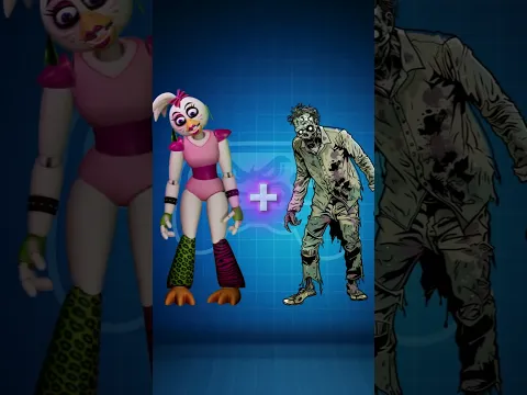 FNaF Ar Edit | Zombie + Chica | Security Breach Animatronics #shorts #edit