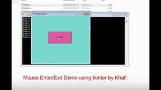 Mouse button Demo in tkinter