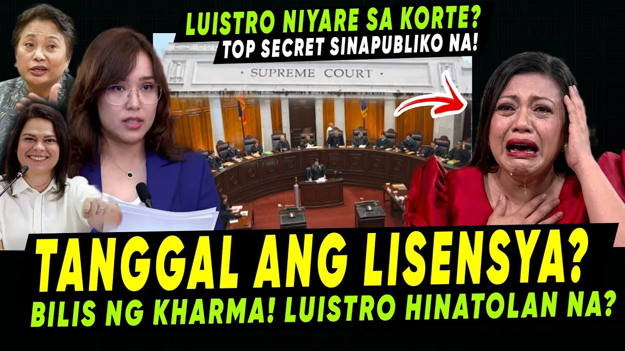 Outline Video WALA ng TAKAS si LUISTRO NASAMPULAN na! T1NANGGA LAN-ng LISENSYA RESBAK ni GUANZON VPSARA TAGUMPAY