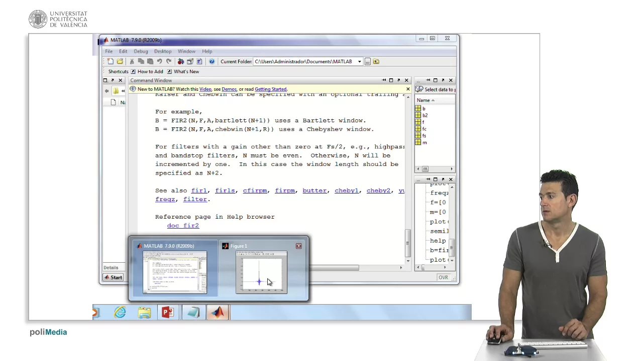 Funciones MATLAB de diseño FIR por enventado (ii) | 25/84 | UPV