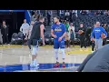 STEPH CURRY \u0026 KLAY THOMPSON's REUNITE DURING WARMUP BEFORE TONIGHTS CHRISTMAS DAY GAME AT CHASE CENT