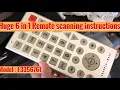 The Sharper Image Jumbo Giant Remote Instructions