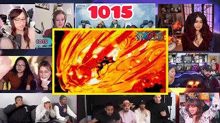 LUFFY USES RED ROC One Piece - Episode 1015 Reaction Mashup