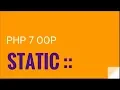PHP 7 OOP The static keyword OOP PHP 7 Tutorial No 8