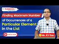 Learn Python Finding the Highest Occurrences of an Element in a List NareshIT