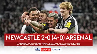 Magpies heading FOUR Wembley 🤩 | Newcastle 2-0 (agg: 4-0) Arsenal | Carabao Cup Highlights