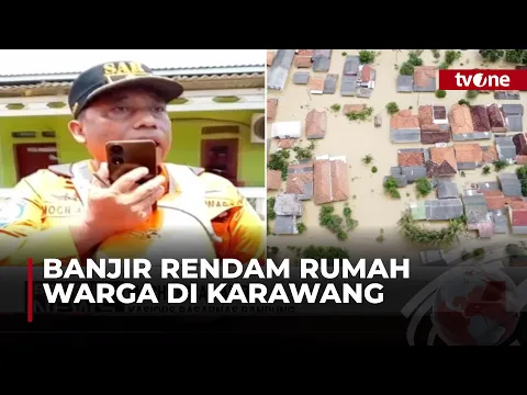 Proses Evakuasi Warga Terdampak Banjir di Karawang Masih Terus Dilakukan