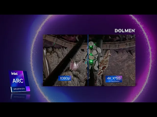 Intel Arc Dolmen Enhanced Gameplay Using Intel XeSS