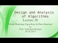 Lecture 20 String Matching Algorithms Data Structure