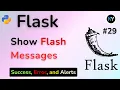 How to Show Flash Messages in Flask Show Flash Messages for Success Error and Alerts - HINDI