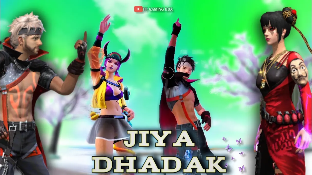 Jiya Dhadak Dhadak Jaye Song Status | Free Fire | Whatsapp Status Video || Alight Motion