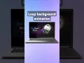 Loop background animation in PowerPoint