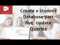This explains how to create an Update query in Microsoft Access