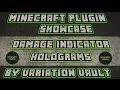 Damage Indicator Holograms Show hit damage Minecraft Bukkit Plugin