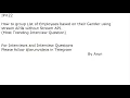 IP to group List of Employees based on their Gender using stream API without Stream API
