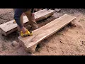 Milling wider boards using a chainsaw and power hand planer