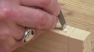 Chiseling A Mortise 