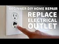 How to Replace an Electrical Outlet - Replace Burnt Out Electrical Outlet and Old Damaged Socket