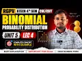 Binomial Probability Distribution Unit 5 Lecture 4 RGPV Mathematics 3 M-3