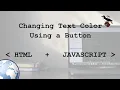 Changing paragraph text color using a button JAVA SCRIPT
