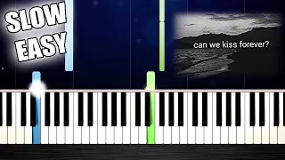 Download Kina - Can We Kiss Forever - SLOW EASY Piano Tutorial by PlutaX MP3