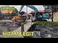Lagu Rame warga Pengerukan Lumpur Hitam Tebal Sudah Mendekati Jembatan