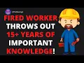 Fired Maintenance Worker Destroys 15 Years of Knowledge Reddit Revenge