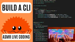 ASMR Live Coding Rust Build a CLI tool No talking