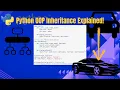 Python OOP Tutorial Inheritance Explained with Examples Vehicle Car Program
