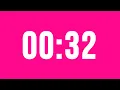 32 Second Countdown Timer No Music With Alarm Clock At The End