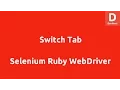 Selenium Ruby Switch Tab