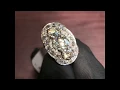 Antique Past Present Future Diamond Engagement Ring Platinum 2 6ct TW Size 5 25