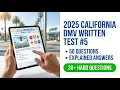 Ace the 2025 California DMV written test 5 right now using 50 real questions with explained answers