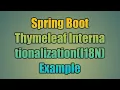 57 Spring Boot Thymeleaf Internationalization i18n Example